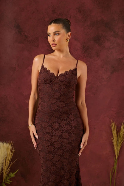 Leah Lace Maxi Dress