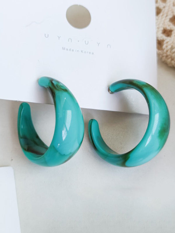 Geometric 6 Colors Acrylic Earring