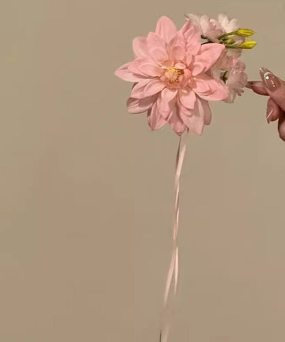 Novelty Pink Alloy Ribbon Hairpin