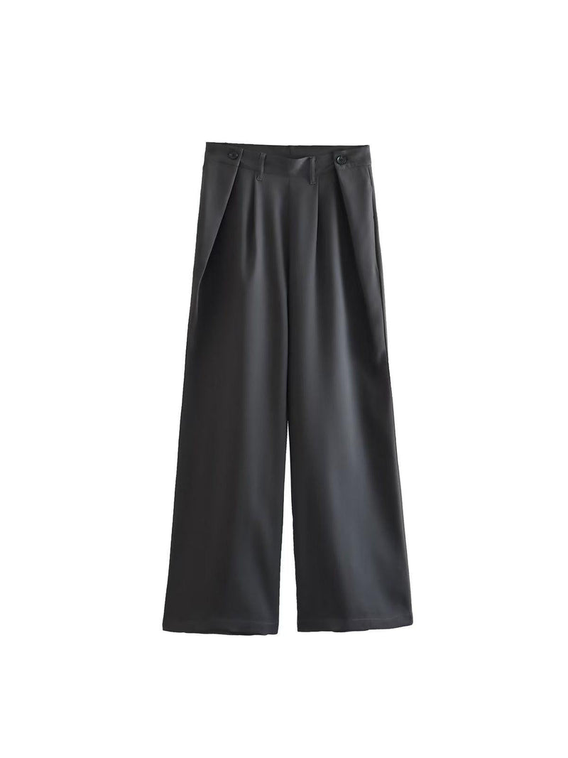 Bodysuit Style Blazer & Wide Leg Pants Coord Set
