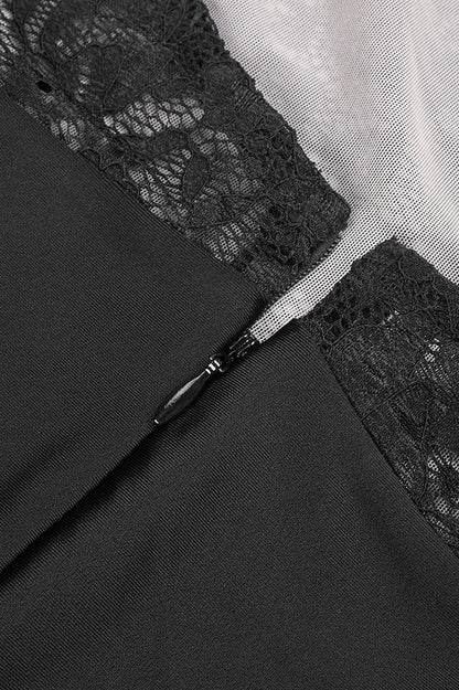 Janice Halterneck Lace Maxi Dress