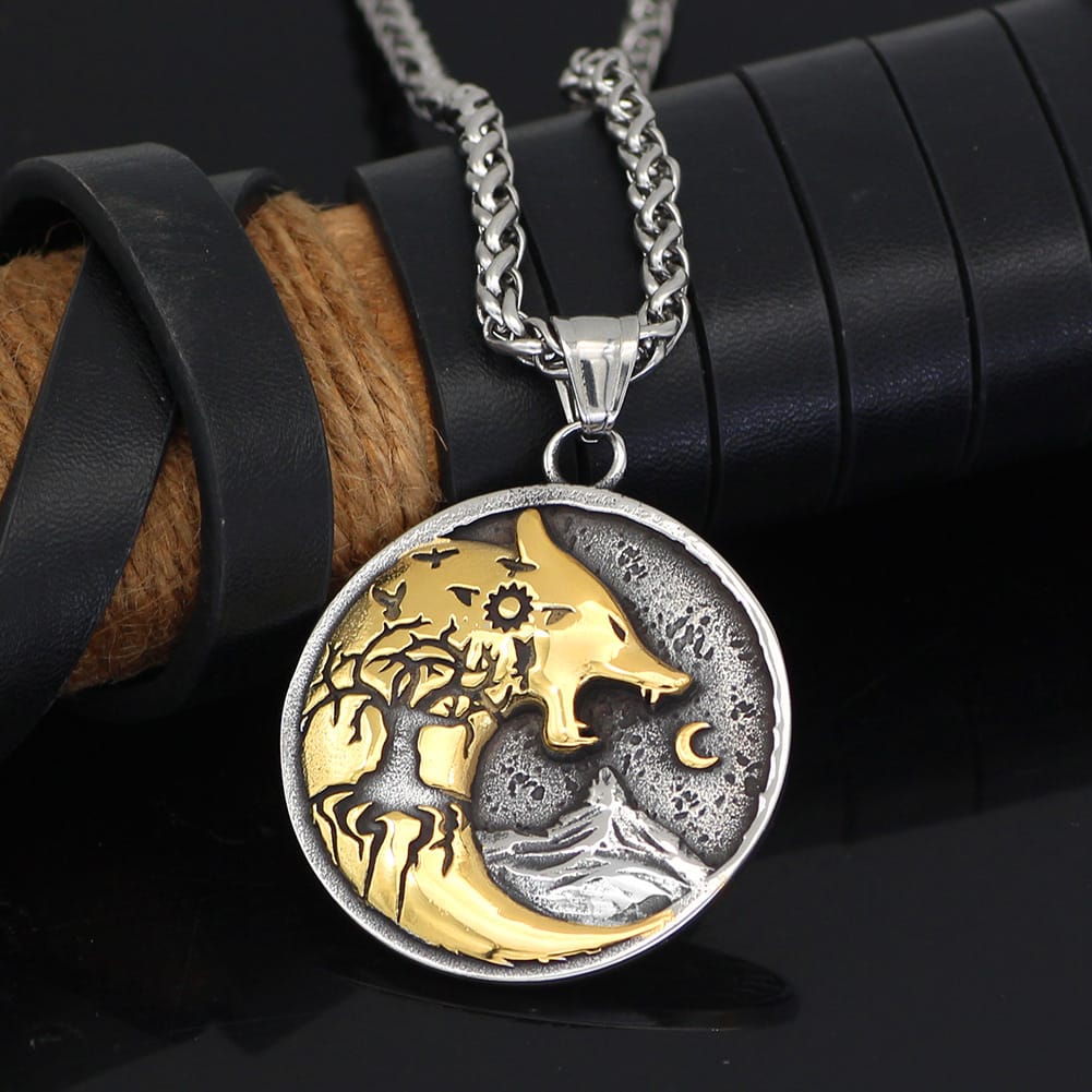 Wolf Strength Amulet Necklace