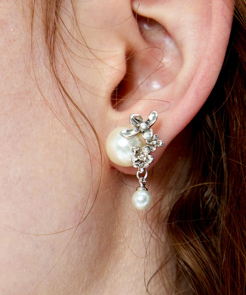 Pearl Original Design Silver Stud Earrings