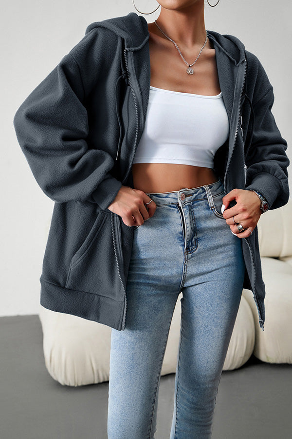 Loose Sweater Cardigan Hooded Jacket