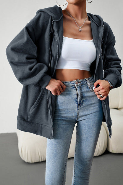 Loose Sweater Cardigan Hooded Jacket
