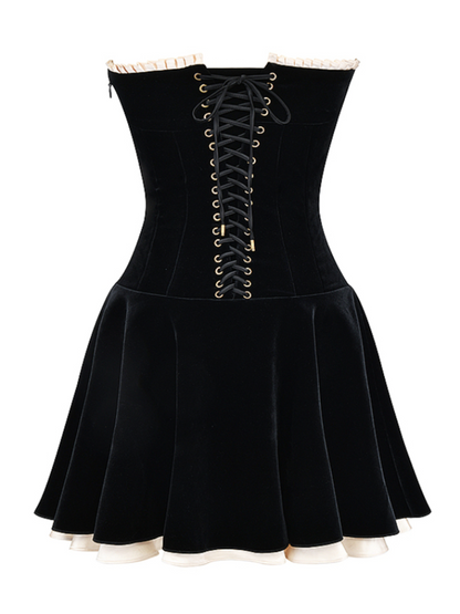 Black Off Shoulder Mini Dress