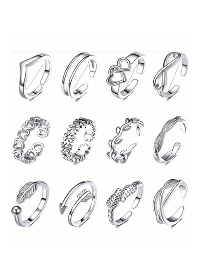 Quetzalli Celestial Toe Ring Set