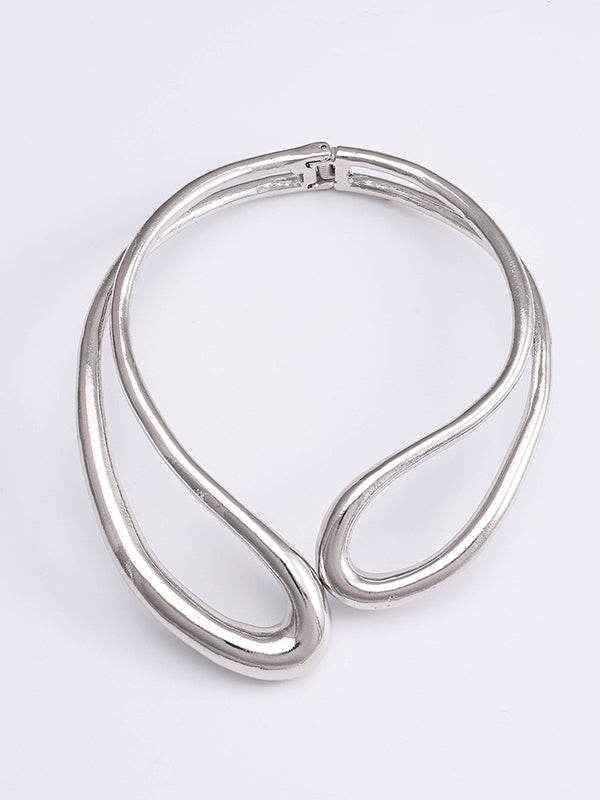 Geometric Hollow Color Necklaces Accessories