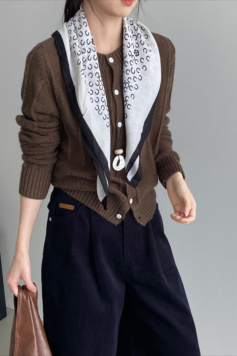 Atmospheric Wool Knit Cardigan