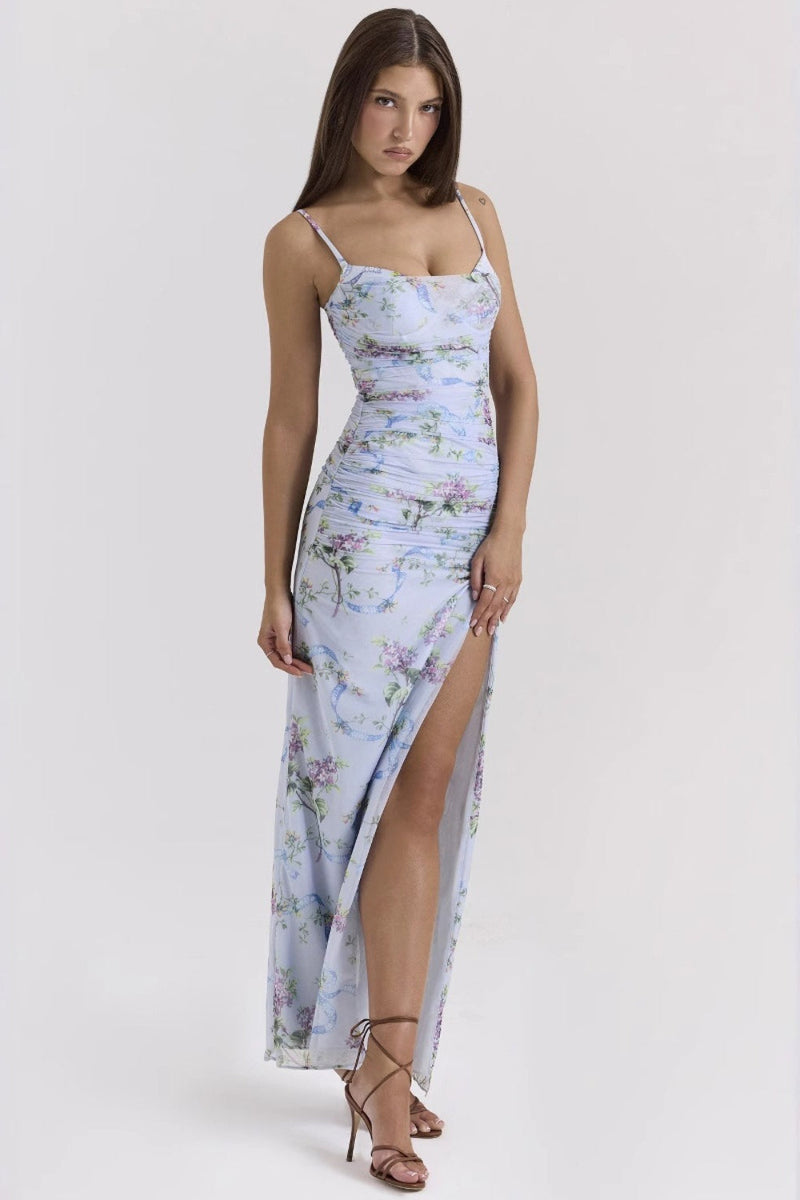 Spaghetti Strap Slim Fit Maxi Dress