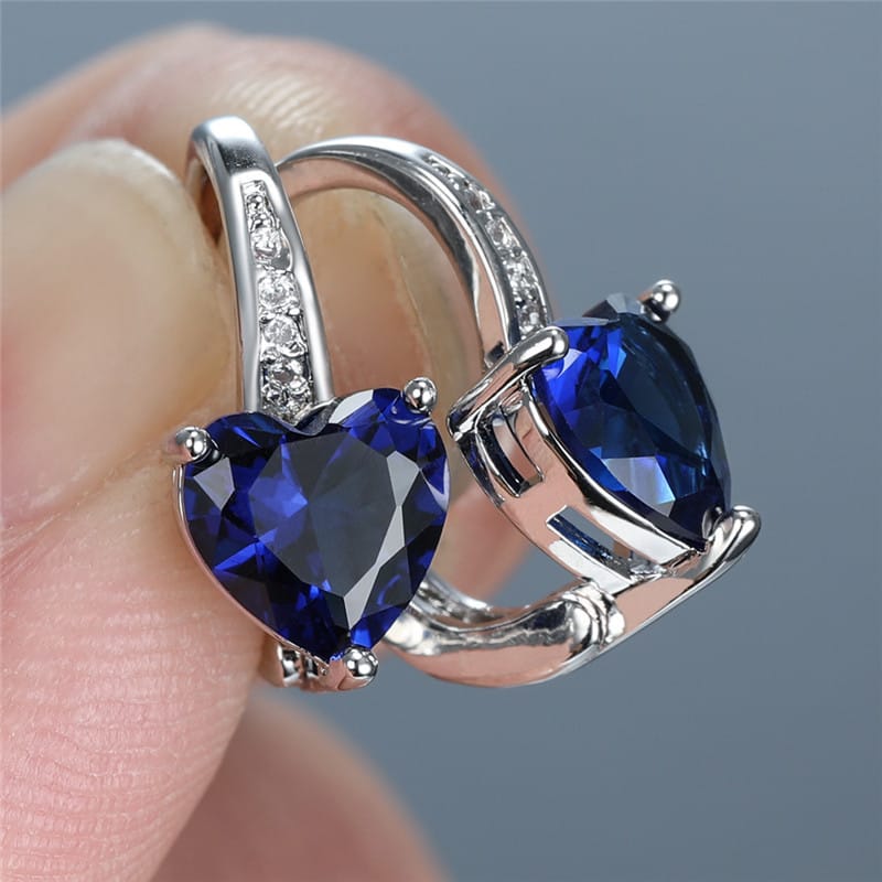 Enchanted Heart-shaped Diamond Earrings