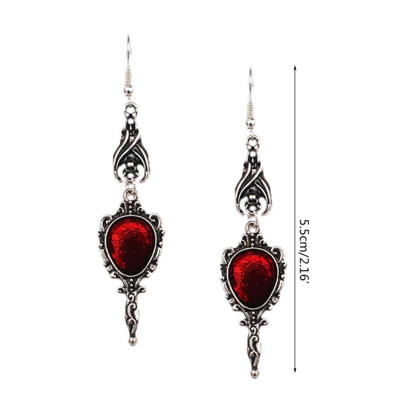 Blood Moon Bat Enchantment Earrings