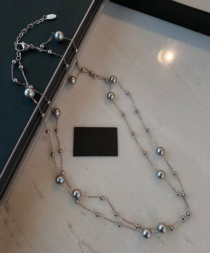 Boutique Grey Starry Sky Baroque Pearl Necklace