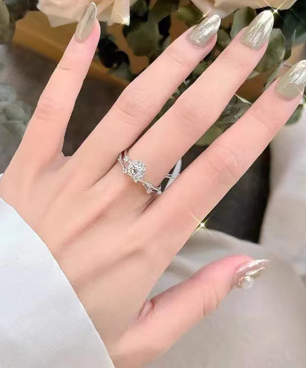 Silk Copper Zircon Rings