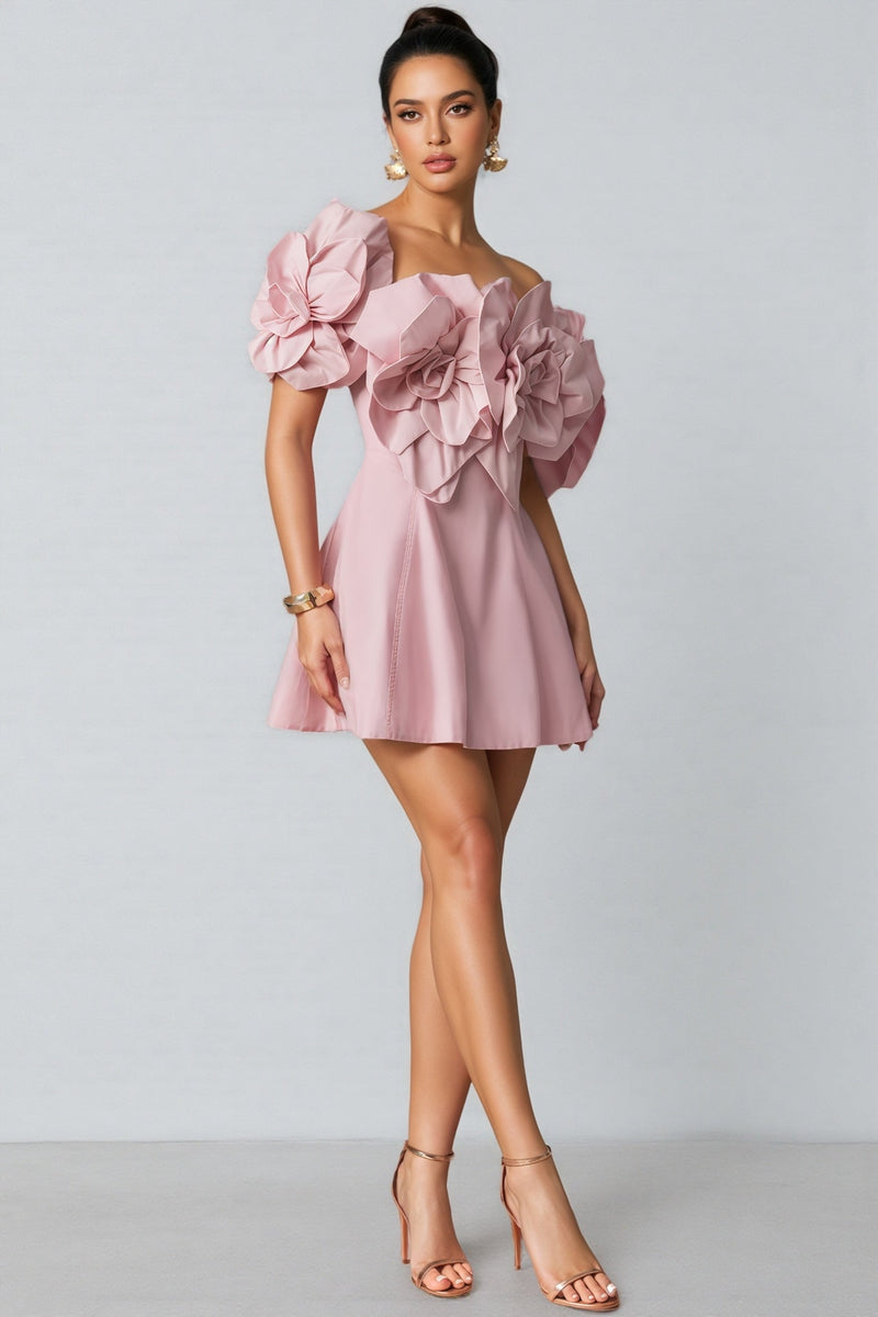 Huta Oversized Applique Mini Dress
