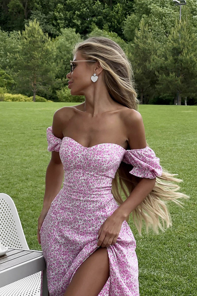 U-neck Midi Dress