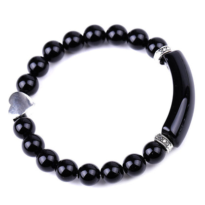 Buddha Stones Natural Crystal Beads Heart Bracelet