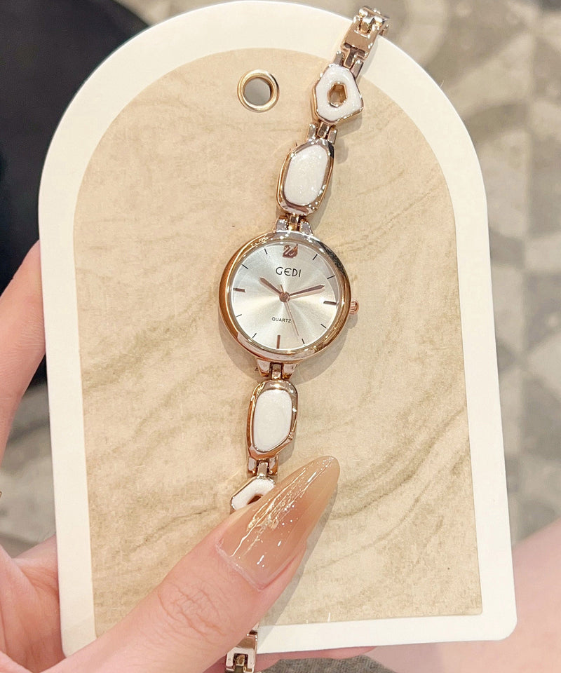Fine White Alloy Waterproof Quartz Movement Watches