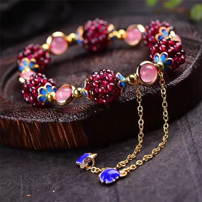 3mm Garnet & Amethyst Calm Bracelet for ’s Healing
