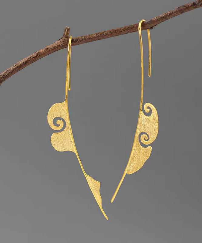 Diy Gold Sterling Silver Overgild Drop Earrings