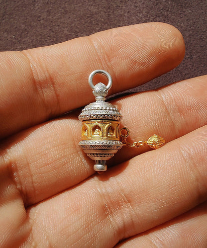 Handmade Original Design Silver Gilding Eight Guardian Pendant Necklace