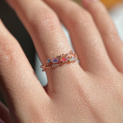 [] Nova Pink Gem Ring