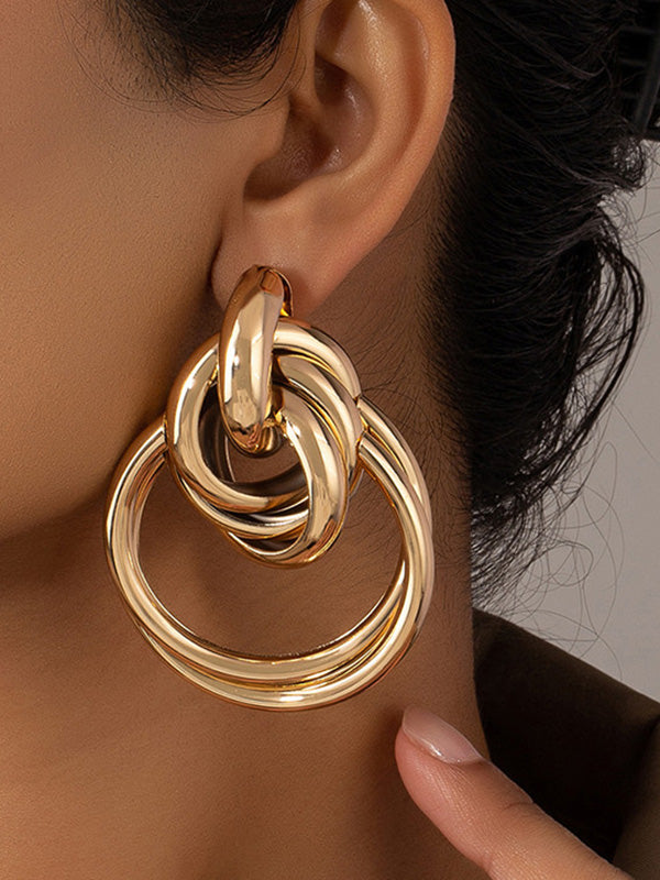 Geometric Drop Earrings
