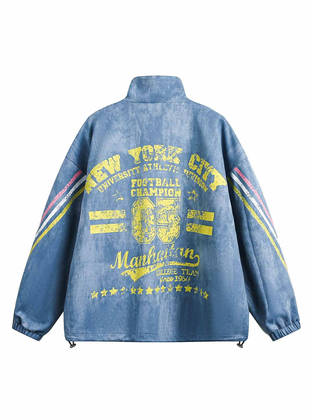 Two-tone Retro Suede Cardigan