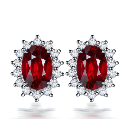 Celestial Radiance Gemstone Studs