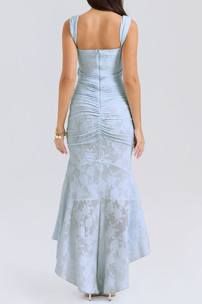 Cesca Retro Cream White Maxi Dress