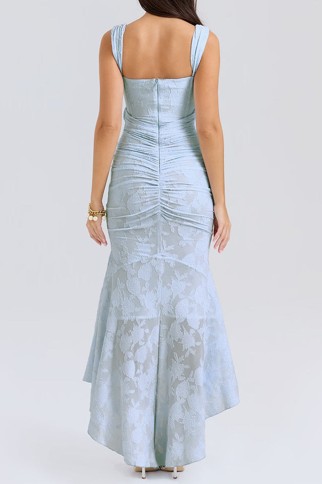Cesca Retro Cream White Maxi Dress