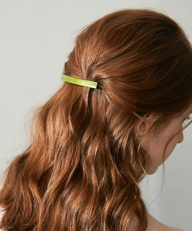 Simple Green Metal Resin Barrettes Hairpin
