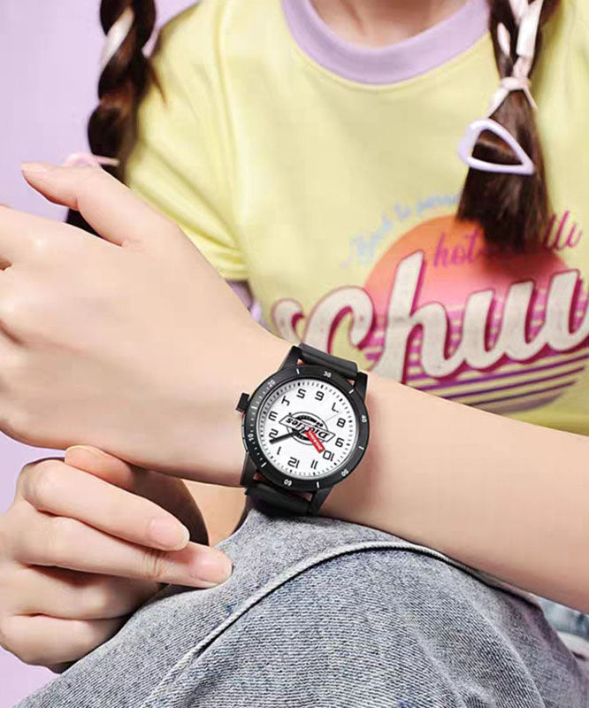 Diy Pink Silicone Rubber Quartz Movement Watches