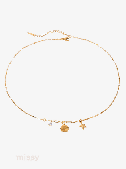 Seaside Charm Minimal Pendant Necklace