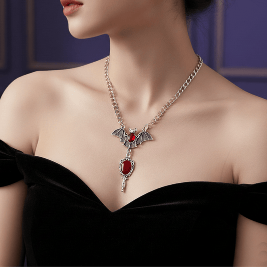 Bat of the Blood Moon Necklace