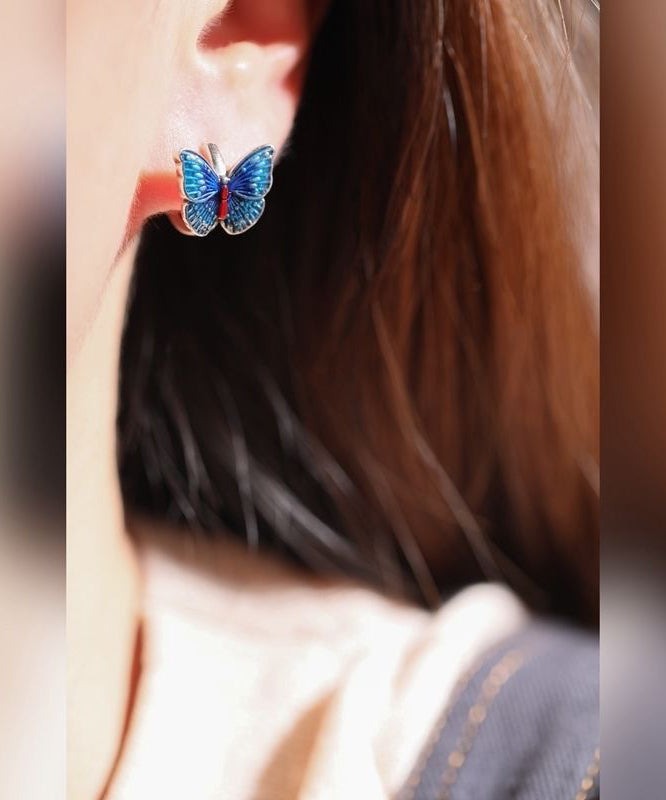 Dream Butterfly Jewelry Style Enamel Colorful Ear Buckle