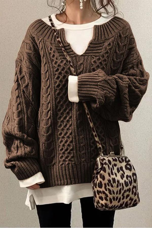Pattern Knit Sweater