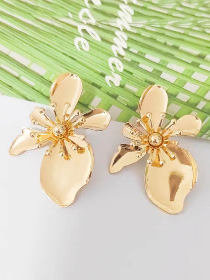 Irregularity Flower Shape Earrings Accessories