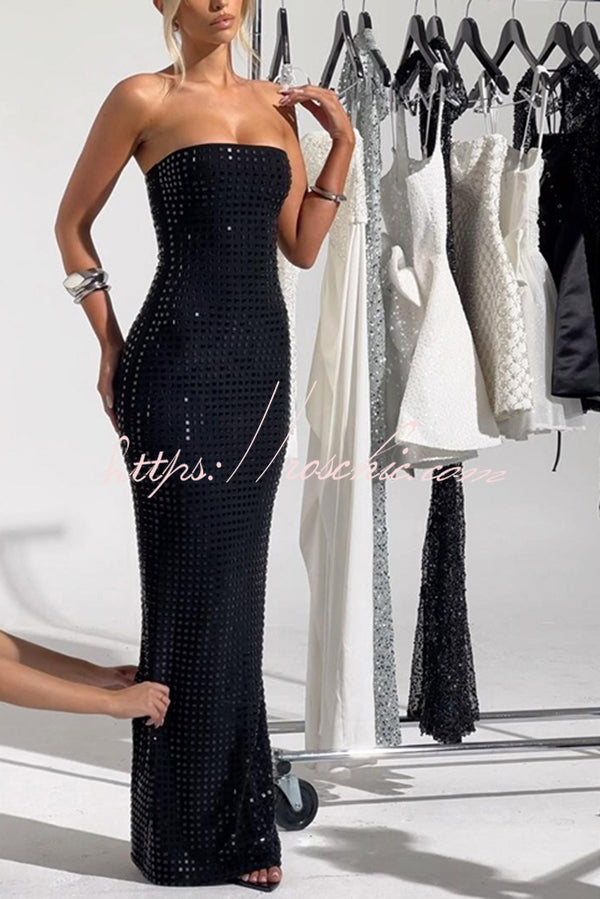 Sleeveless Backless Slim Fit Slit Maxi Dress