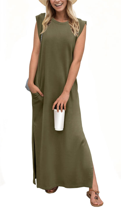 Ninalee - Relaxed Flow Split Maxi Dress