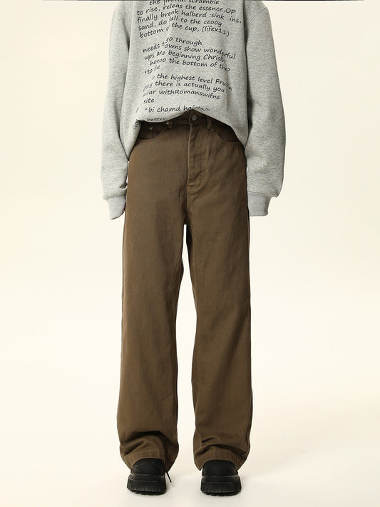 Wide-leg Workwear-style Pants