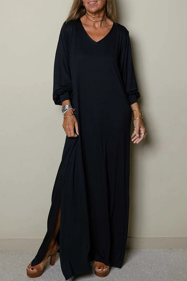 V-neck Maxi Dress