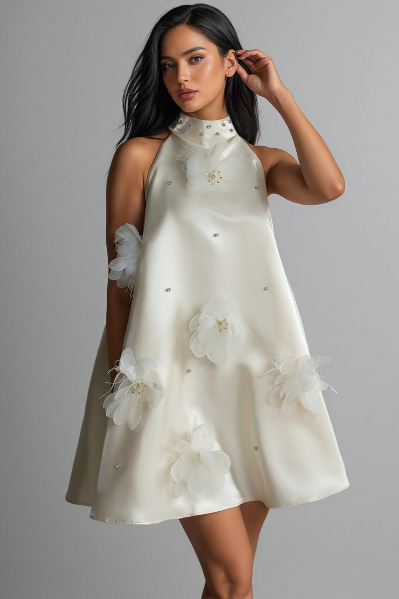 Eliza Applique Sleeveless Mini Dress