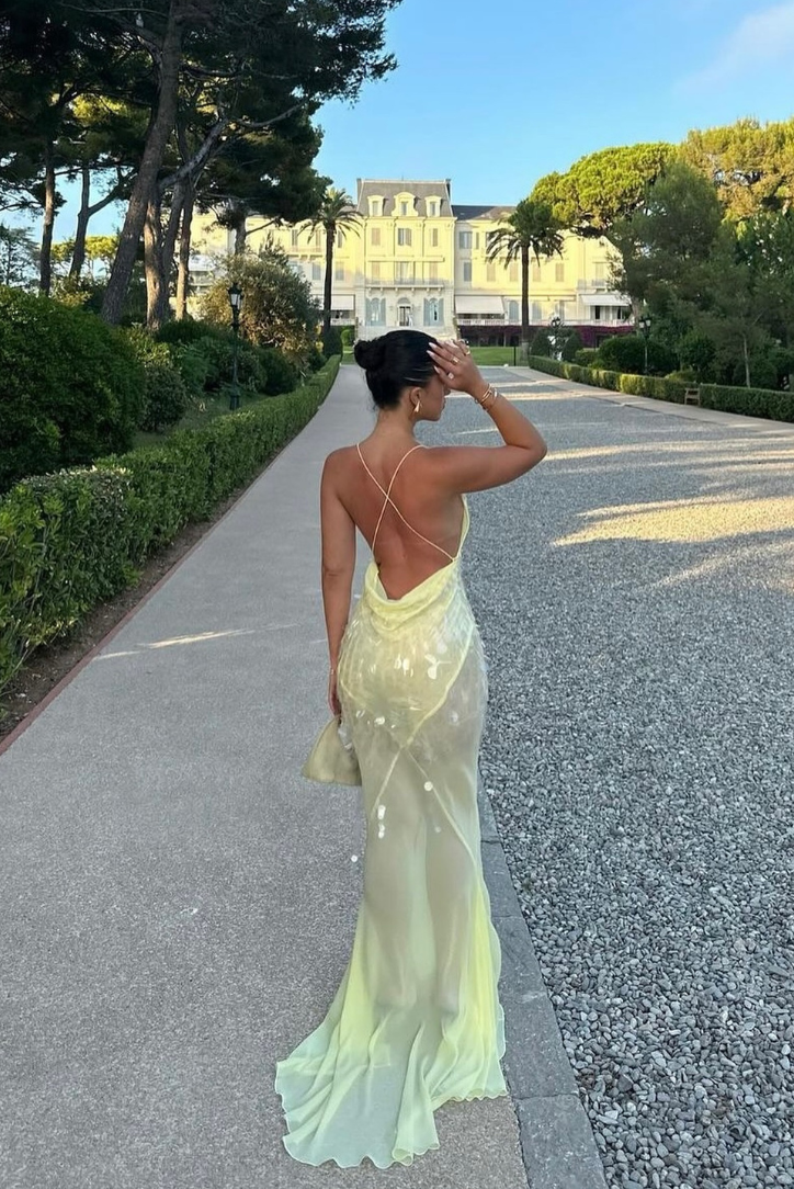 Aaliyah | V-neck Sleeveless Maxi Dress