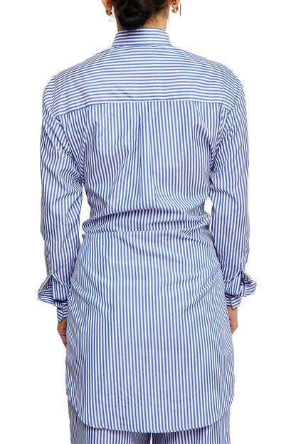 Blue Bar Skirt Set