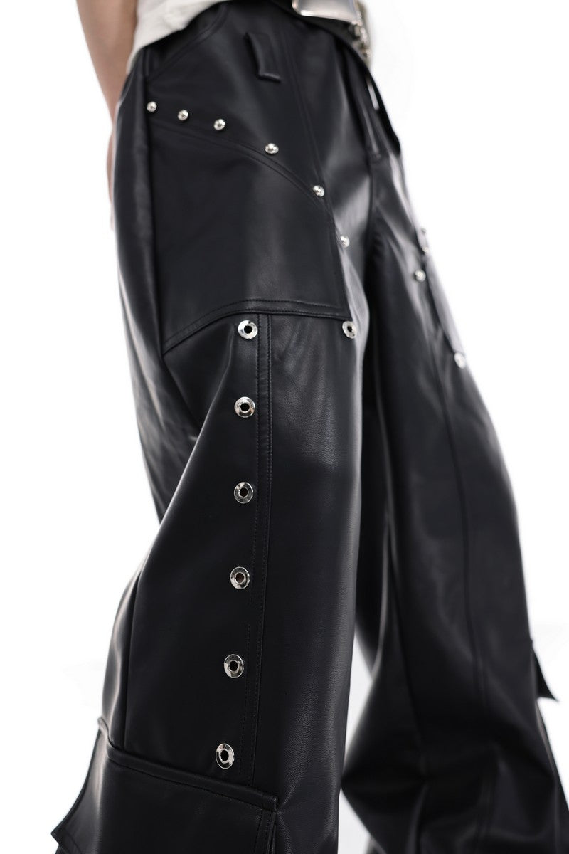 Riveted Leather Pants