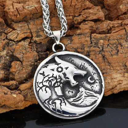 Wolf Strength Amulet Necklace
