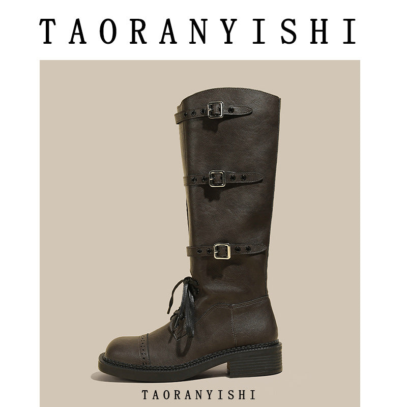 Home Catwalk British Martin Female Distressed Boots