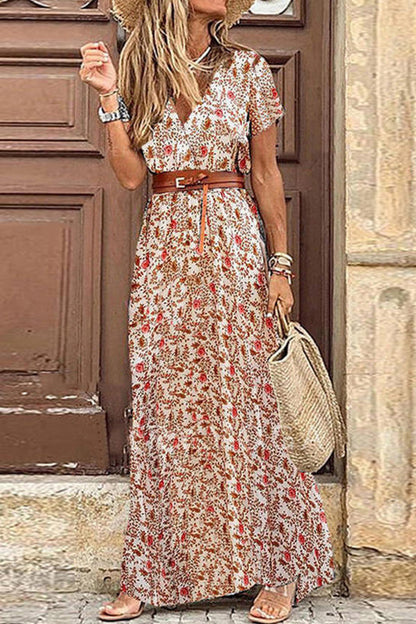 Style Sleeveless Print Maxi Dress