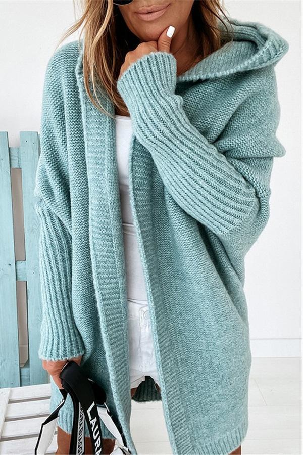 Fall for Nyc Hooded Cardigan